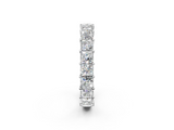 White gold Princess cut diamond Eternity Band with Shared Prong Setting_38