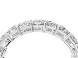 White gold Princess cut diamond Eternity Band with Shared Prong Setting_40