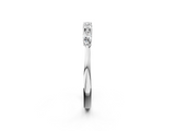 White gold Prong Set Round Diamond Half-Eternity Band_20