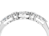 White gold Prong Set Round Diamond Half-Eternity Band_22