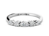 White gold Prong Set Round Diamond Half-Eternity Band_40
