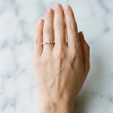 White gold Prong Set Round Diamond Half-Eternity Band_56