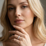 White gold Prong Set Round Diamond Half-Eternity Band_57