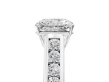 White gold Radiant Brilliant Channel-Set Solitaire Ring with Four-Prong Setting_25