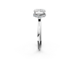 White gold Radiant Brilliant Solitaire Engagement Ring with Six-Prong Setting and Classic Band_22