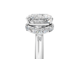 White gold Radiant Brilliant Solitaire Engagement Ring with Six-Prong Setting and Classic Band_24
