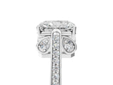 White gold Radiant Cut Cathedral Pave Diamond Engagement Ring with Six-Prong Setting_37