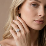 White gold Radiant Cut Channel Set Solitaire Engagement Ring with Prong Setting_76