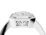 White gold Radiant Cut Cut Halo Pavé Diamond Ring_17