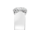 White gold Radiant Cut Diamond Channel Set Solitaire Ring with Four-Prong Setting_37
