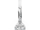 White gold Radiant Cut Diamond Engagement Ring with Side Stone Accents and Four-Prong Setting_37
