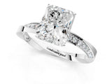 White gold Radiant Cut Diamond Engagement Ring with Side Stone Accents and Four-Prong Setting_38