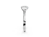 White gold Radiant Cut Diamond Engagement Ring with Side Stone Accents and Four-Prong Setting_39