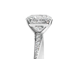 White gold Radiant Cut Diamond Engagement Ring with Side Stone Accents and Four-Prong Setting_42