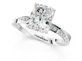White gold Radiant Cut Diamond Engagement Ring with Side Stone Accents and Four-Prong Setting_57