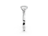 White gold Radiant Cut Diamond Engagement Ring with Side Stone Accents and Four-Prong Setting_58