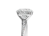 White gold Radiant Cut Diamond Engagement Ring with Side Stone Accents and Four-Prong Setting_61