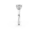White gold Radiant Cut Diamond Five-Stone Prong Set White Gold Ring_53