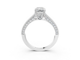 White gold Radiant Cut Diamond Pave Band with Four-Prong Setting_23