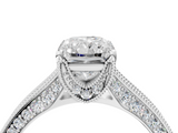 White gold Radiant Cut Diamond Pave Band with Four-Prong Setting_24