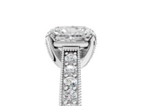 White gold Radiant Cut Diamond Pave Band with Four-Prong Setting_25