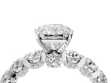 White gold Radiant Cut Diamond Side Stone Engagement Ring with Four-Prong Setting_28