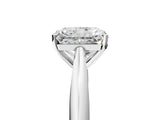 White gold Radiant Cut Diamond Solitaire Engagement Ring with Cathedral Setting and Four-Prong Mount_121