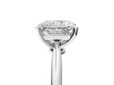 White gold Radiant Cut Diamond Solitaire Engagement Ring with Classic Band and Four-Prong Setting_185