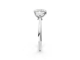 White gold Radiant Cut Diamond Solitaire Engagement Ring with Classic Band and Four-Prong Setting_63