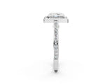 White gold Radiant Cut Halo Pave Split Shank Prong Setting Ring_68