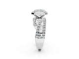 White gold Radiant Cut Halo Split Shank Prong Setting Ring_14