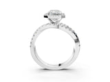 White gold Radiant Cut Halo Split Shank Prong Setting Ring_15