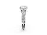 White gold Radiant Cut Pave Diamond Engagement Ring with Channel Set Band and Four-Prong Setting_28