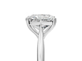 White gold Radiant Cut Solitaire Diamond Ring with Six-Prong Setting and Classic Band_36