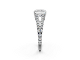 White gold Radiant Cut Split Shank Pave Diamond Engagement Ring with Four-Prong Setting_30
