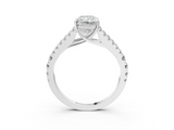 White gold Radiant Cut Split Shank Pave Diamond Engagement Ring with Four-Prong Setting_31