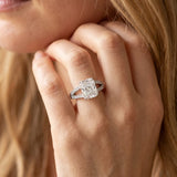 White gold Radiant Cut Split Shank Pave Diamond Engagement Ring with Four-Prong Setting_47
