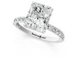 White gold Radiant Diamond Pavé Band with Six-Prong Setting_28