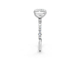White gold Radiant Diamond Pavé Band with Six-Prong Setting_29