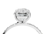 White gold Radiant Diamond Pavé Band with Six-Prong Setting_31