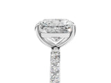 White gold Radiant Diamond Pavé Band with Six-Prong Setting_32