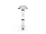 White gold Radiant Halo Pave Split Shank Prong Setting Ring_29