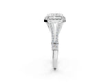 White gold Radiant Halo Split Shank Pave Diamond Ring with Four-Prong Setting_49