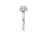 White gold Radiant Halo Split Shank Pave Diamond Ring with Petal Prong Setting_23