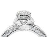 White gold Radiant Halo Split Shank Pave Diamond Ring with Petal Prong Setting_25