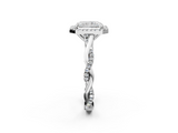 White gold Radiant Halo Twist Band Solitaire Ring_22