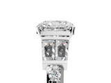 White gold Radiant Solitaire Baguette Side Stone Channel Set Engagement Ring_48