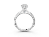 White gold Radiant Solitaire Beaded Band Six-Prong Setting_3