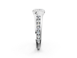 White gold Radiant Solitaire Bezel-Set Diamond Ring with Channel-Set Band_54
