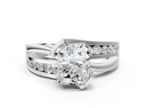 White gold Radiant Solitaire Channel-Set Split Shank Ring with Tension Prong Setting_15